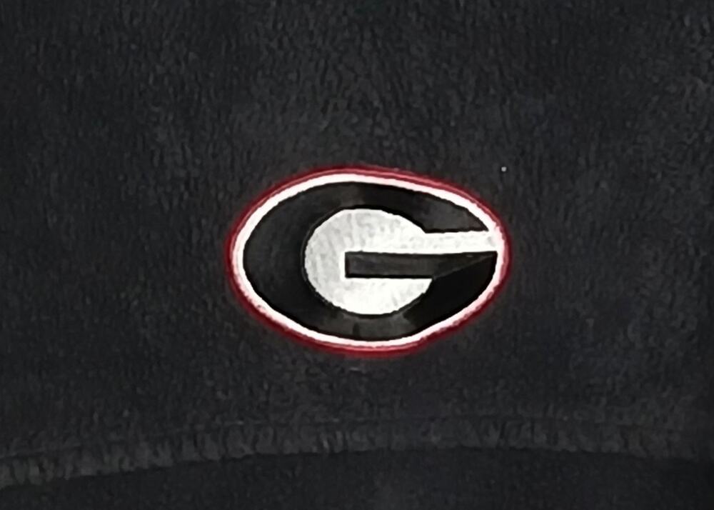 Columbia Mens Georgia Bulldogs Flanker Full Zip Fleece Jacket Black Size L
